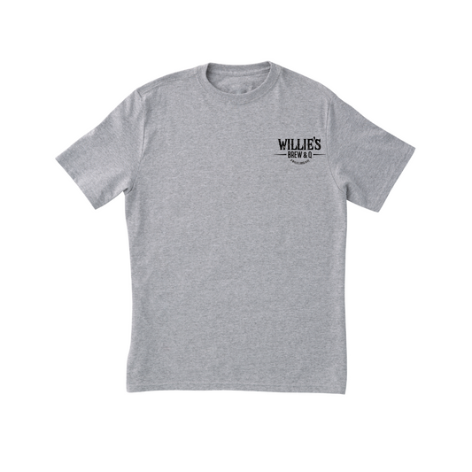 Willie’s Brew & Q - Short Sleeve Gray